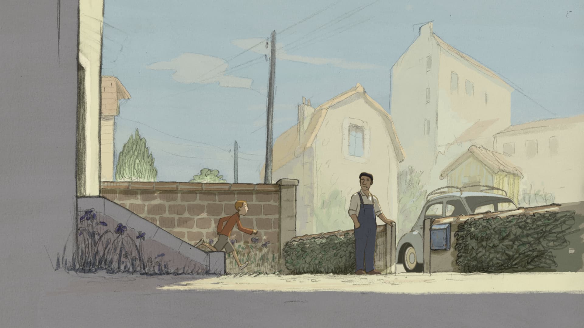 A Boat in the Garden backdrop