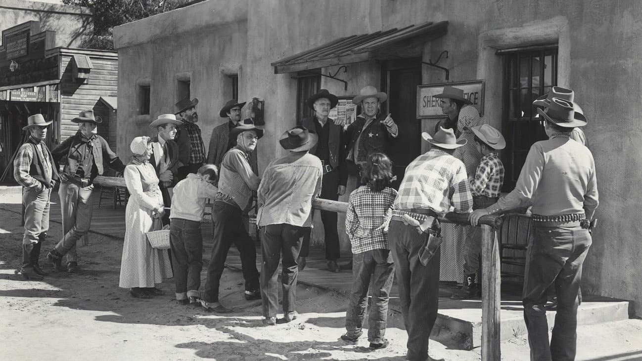Two Guns and a Badge backdrop