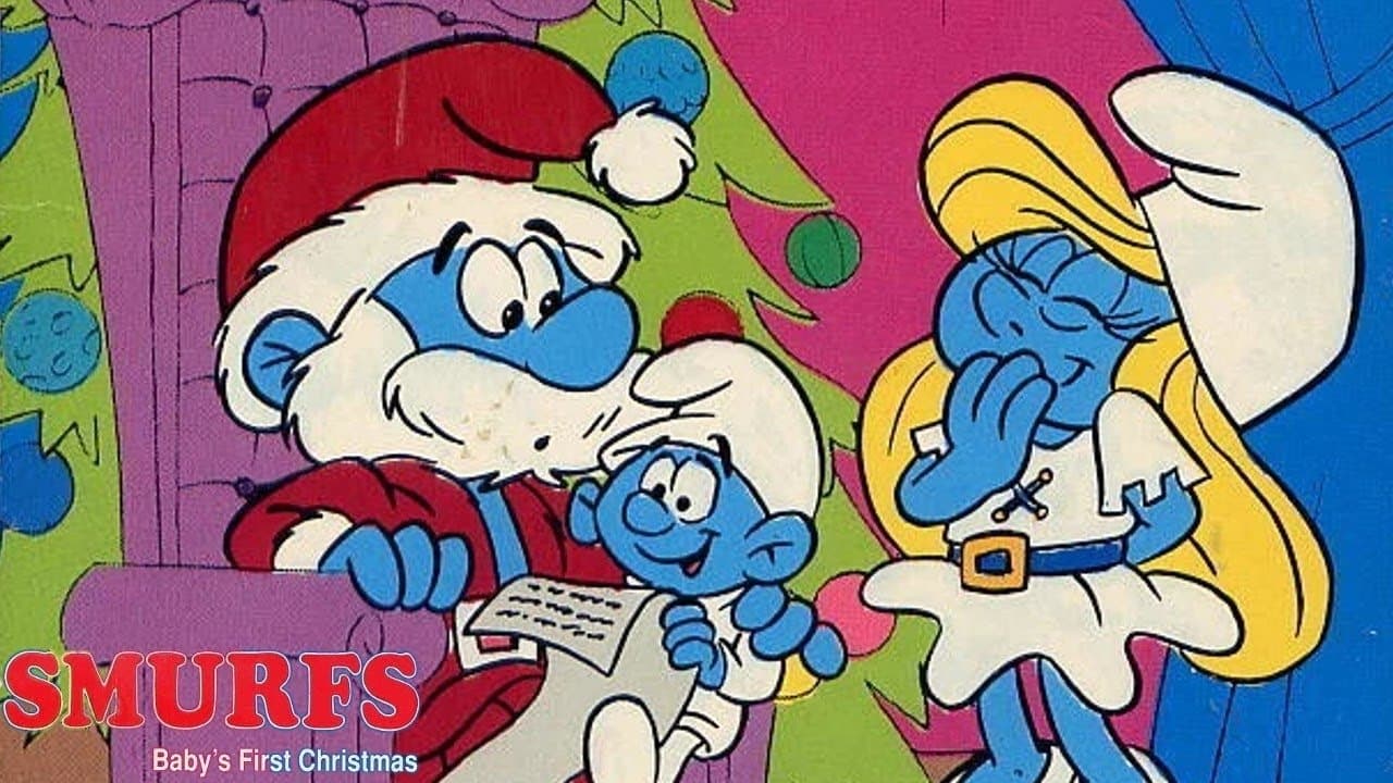 The Smurfs: Baby's First Christmas backdrop