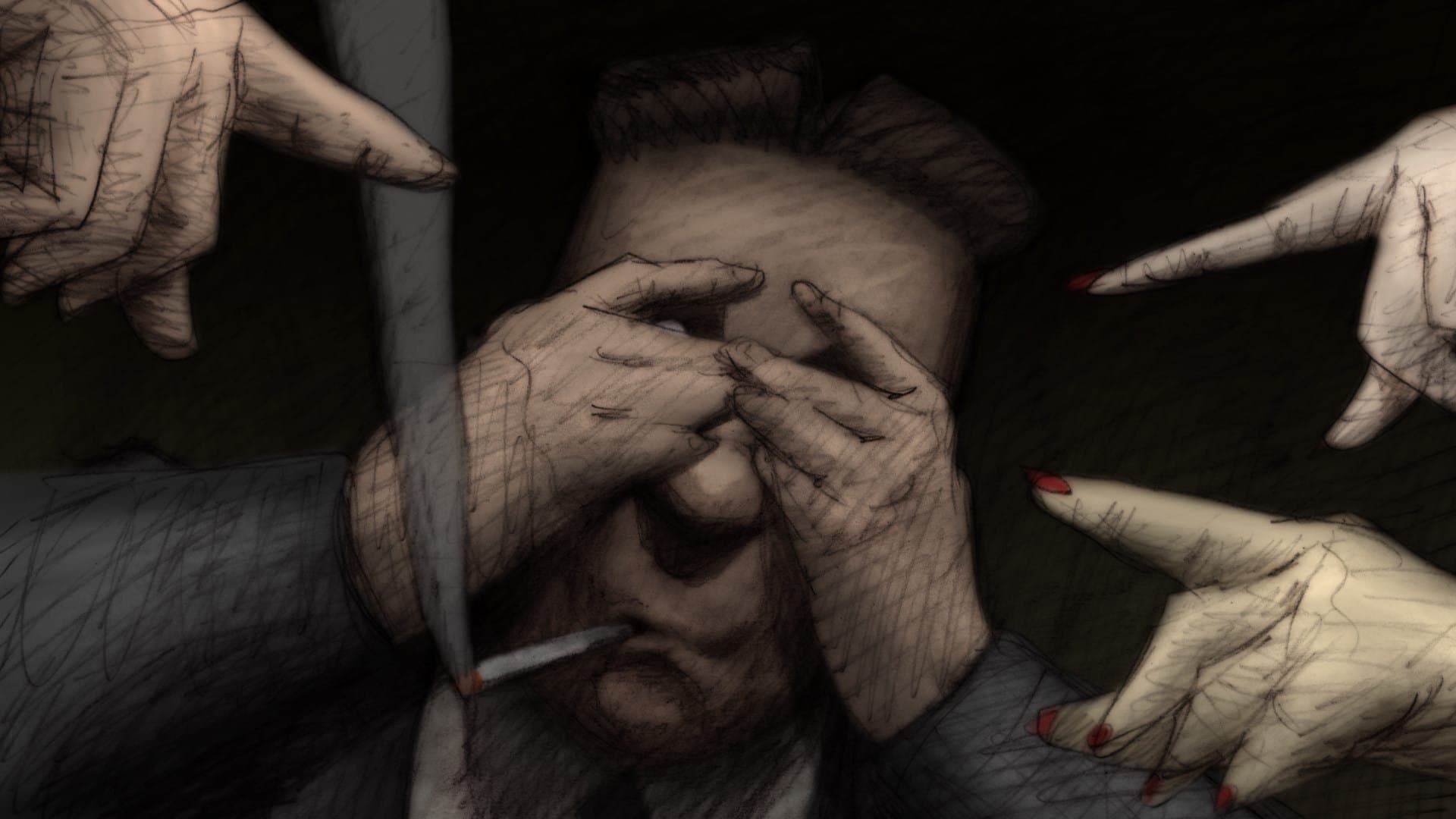 Idiots and Angels backdrop