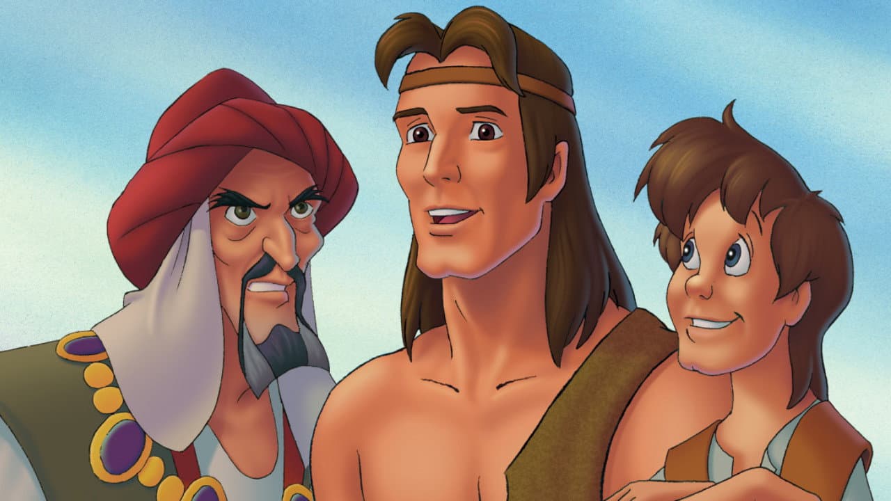 Nephi and the Brass Plates backdrop