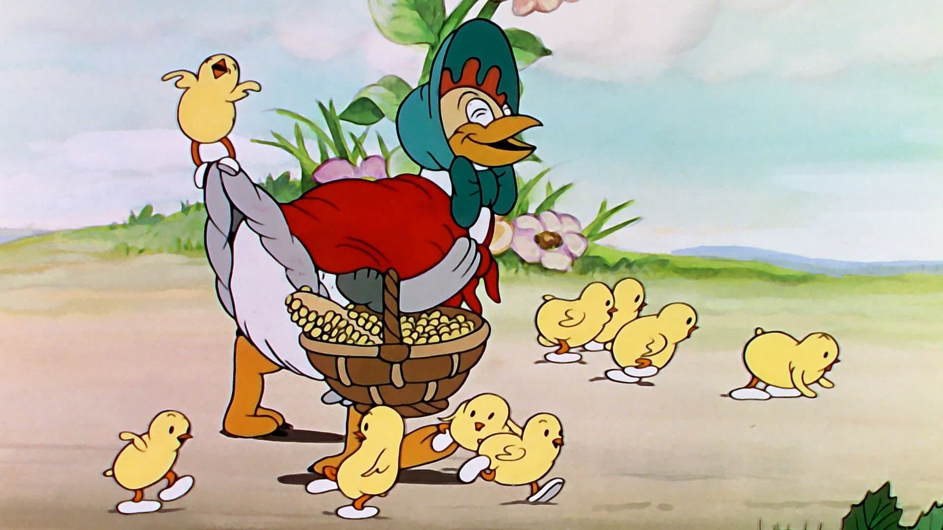 The Wise Little Hen backdrop
