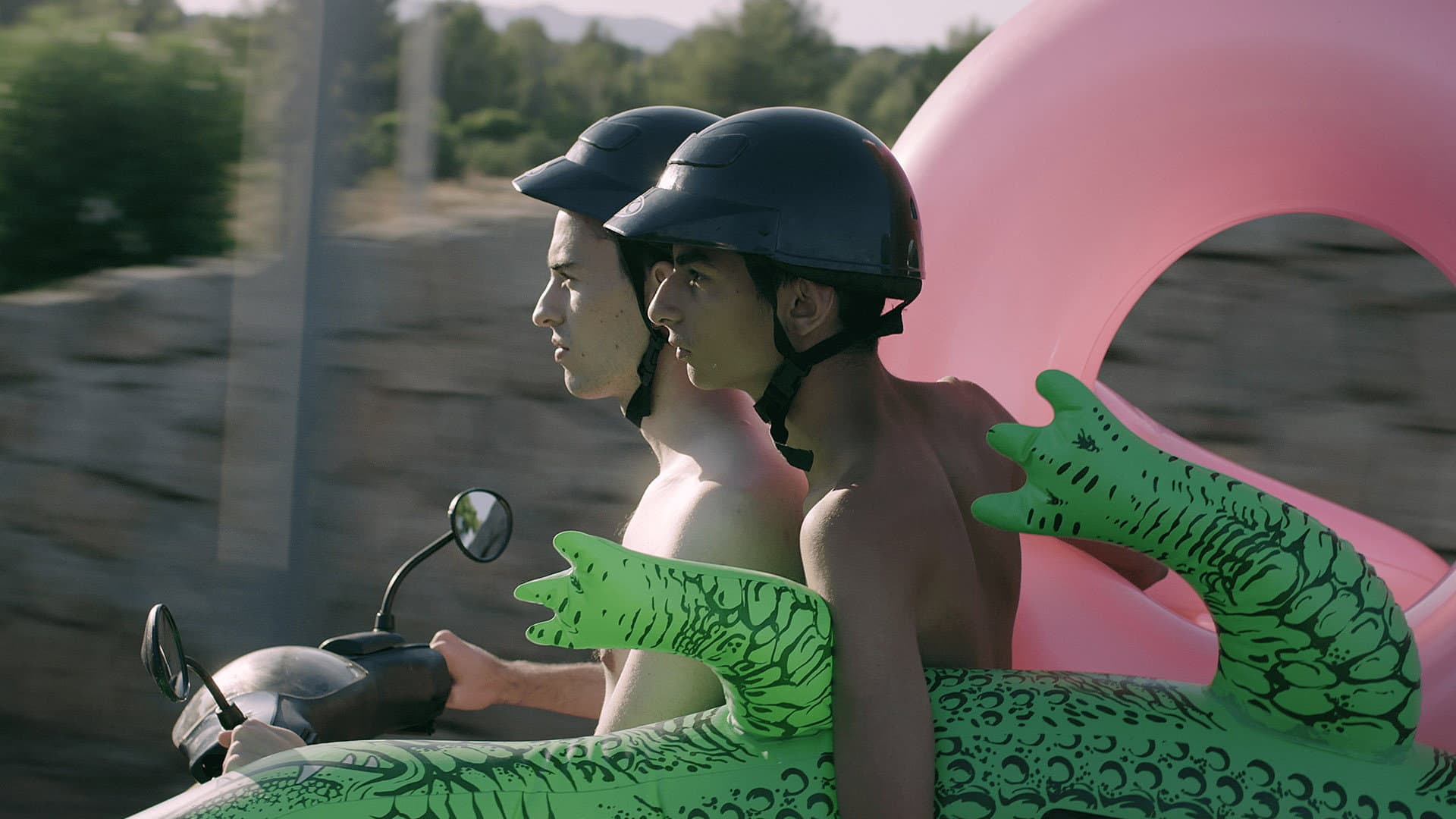 Magaluf Ghost Town backdrop