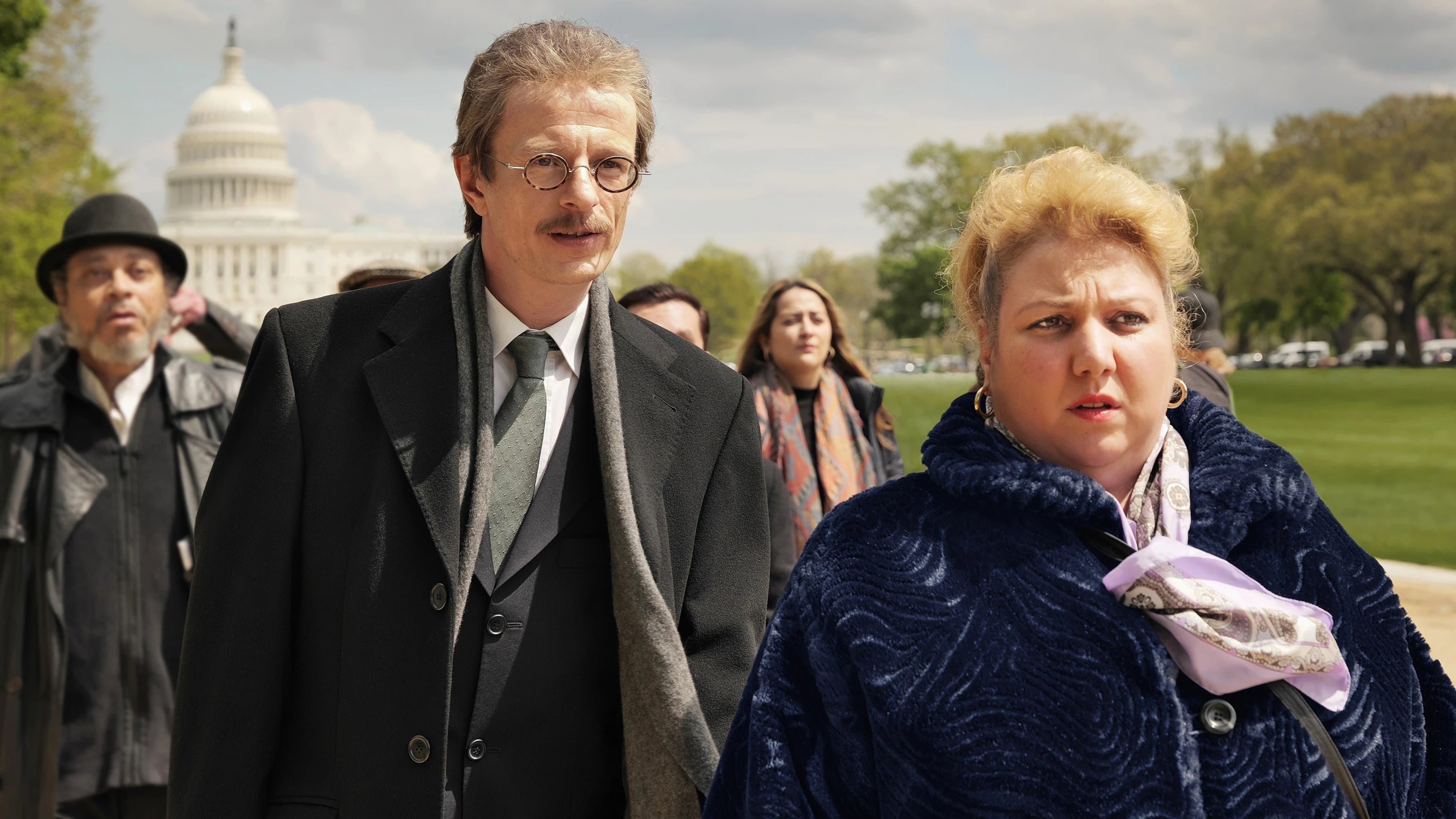 Rabiye Kurnaz vs. George W. Bush backdrop