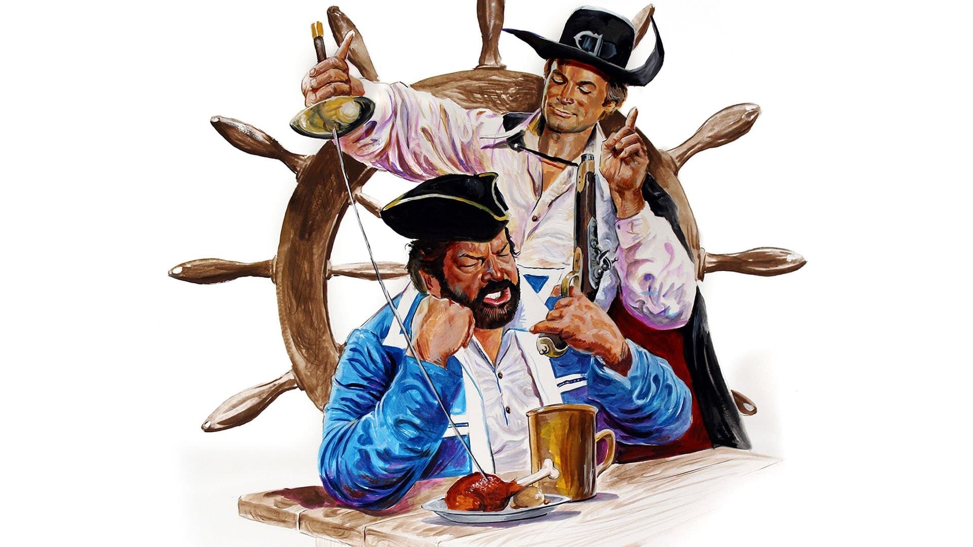 Blackie the Pirate backdrop