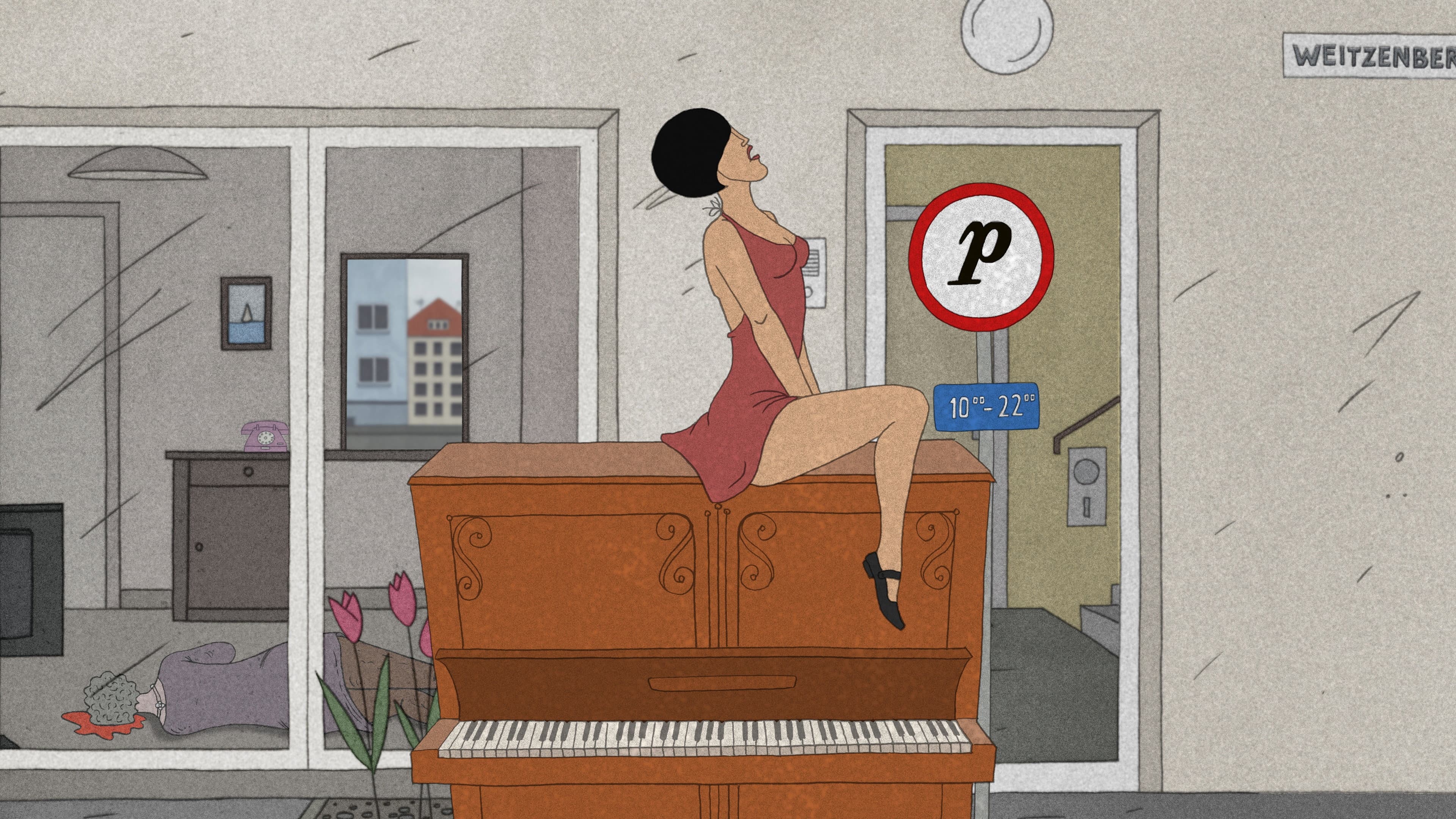 Piano backdrop