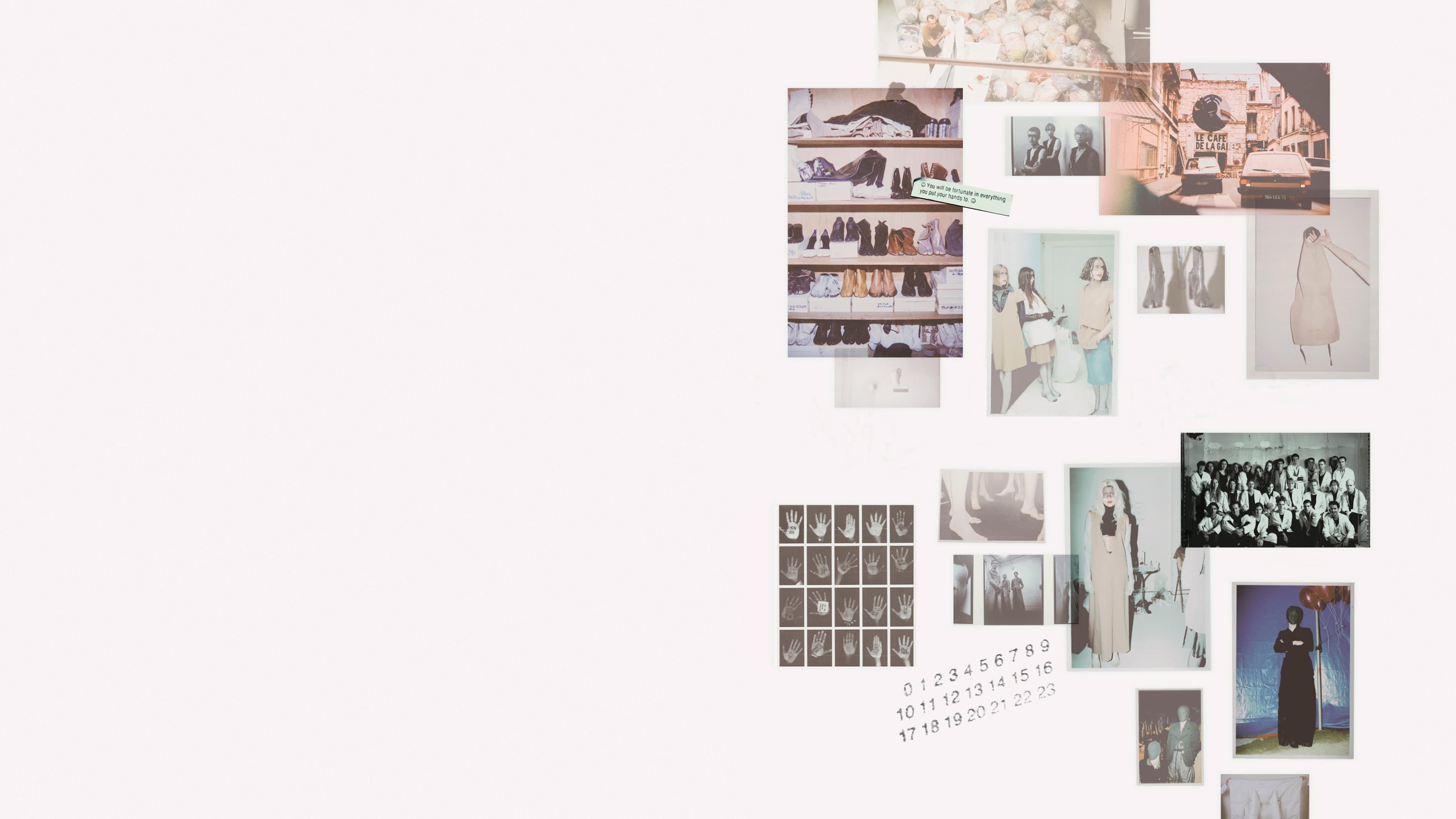 We Margiela backdrop