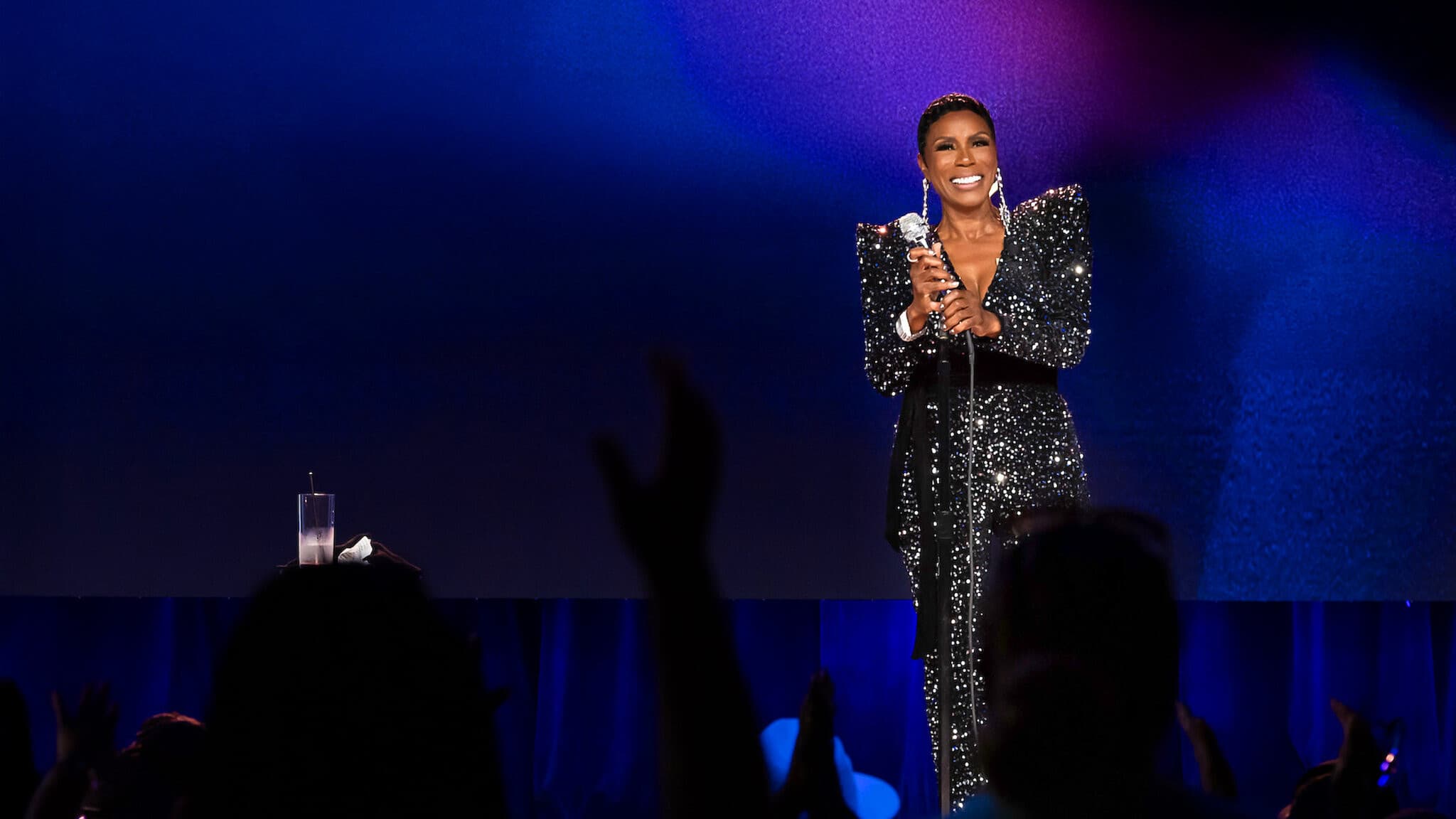 Sommore: Chandelier Fly backdrop