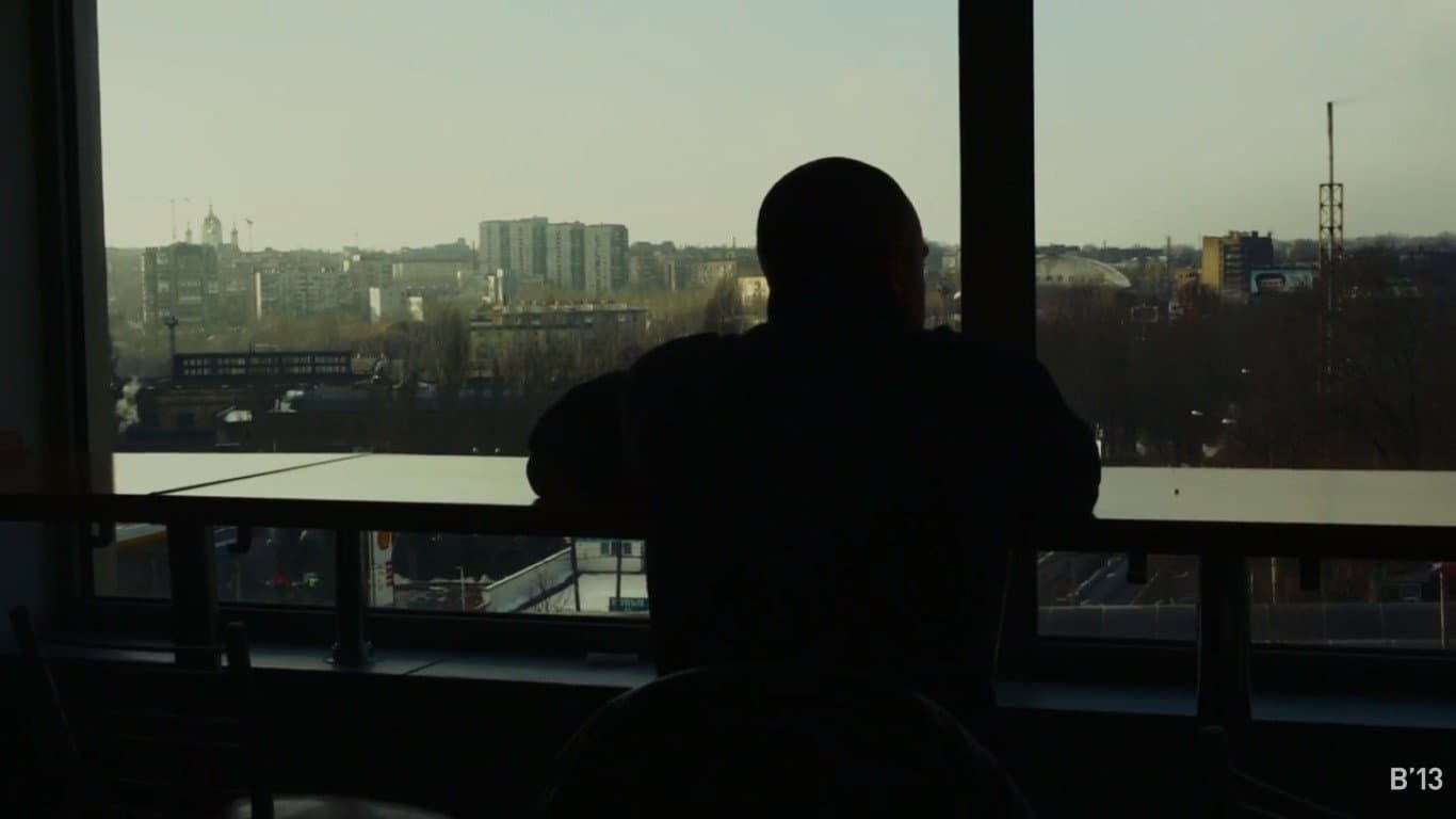 The Donetsk March backdrop