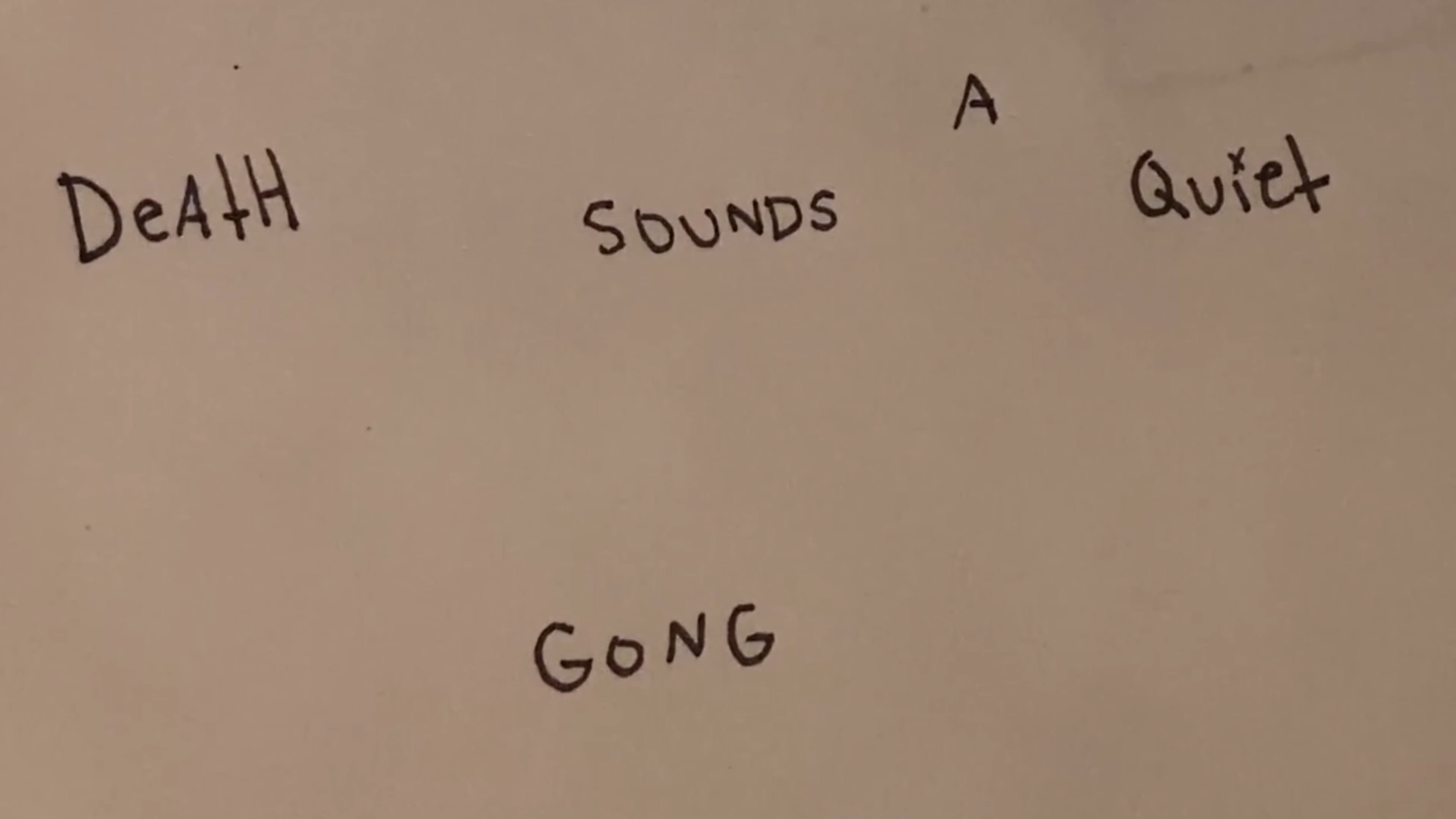Death Sounds a Quiet Gong backdrop