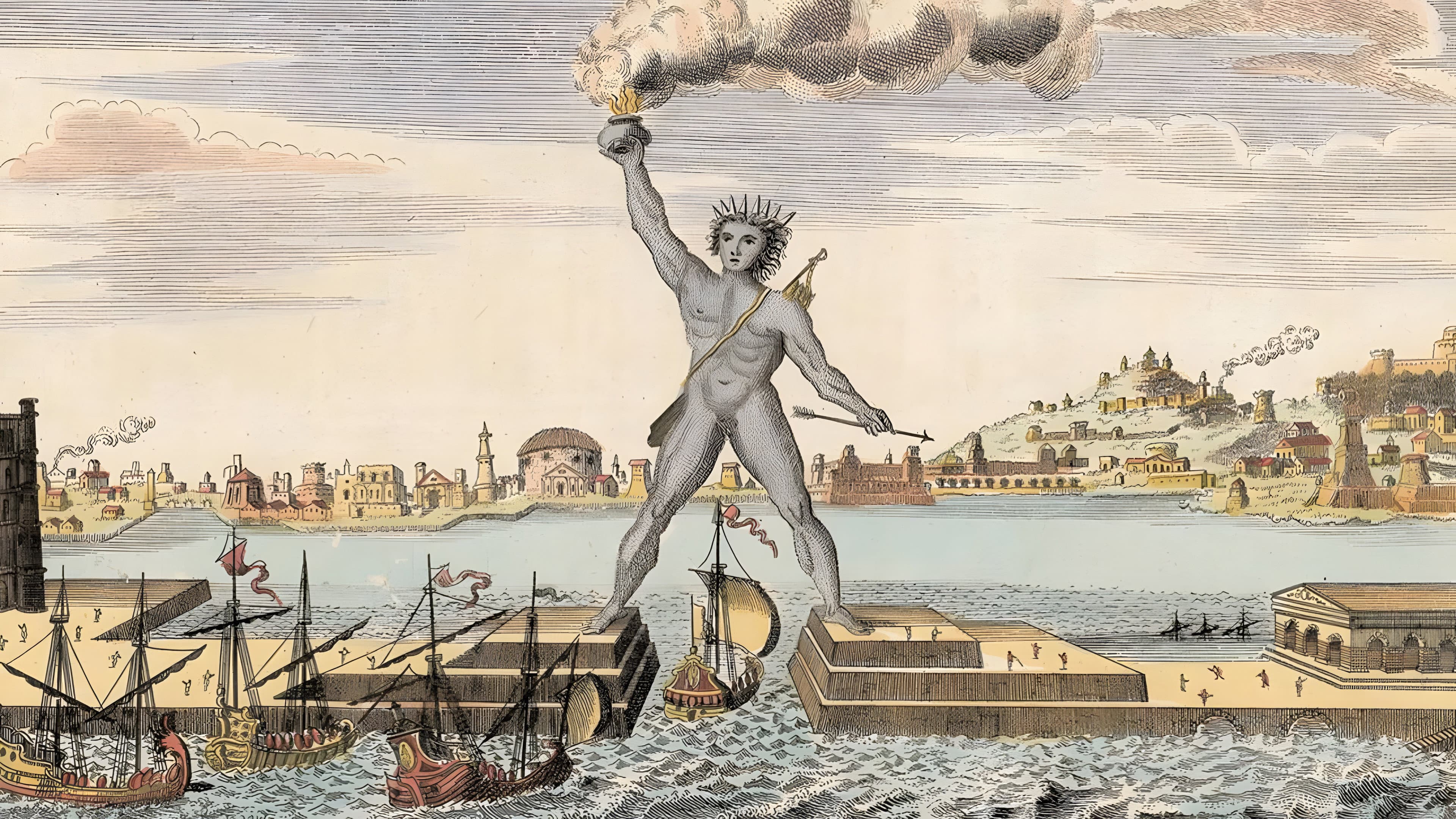 Lost Treasures of the Ancient World: The Seven Wonders of the Ancient World backdrop