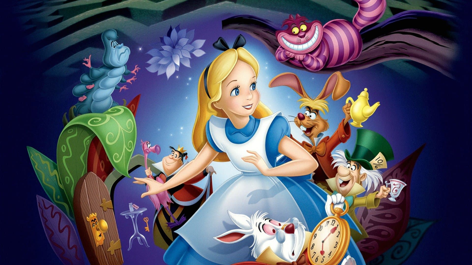 Alice in Wonderland backdrop