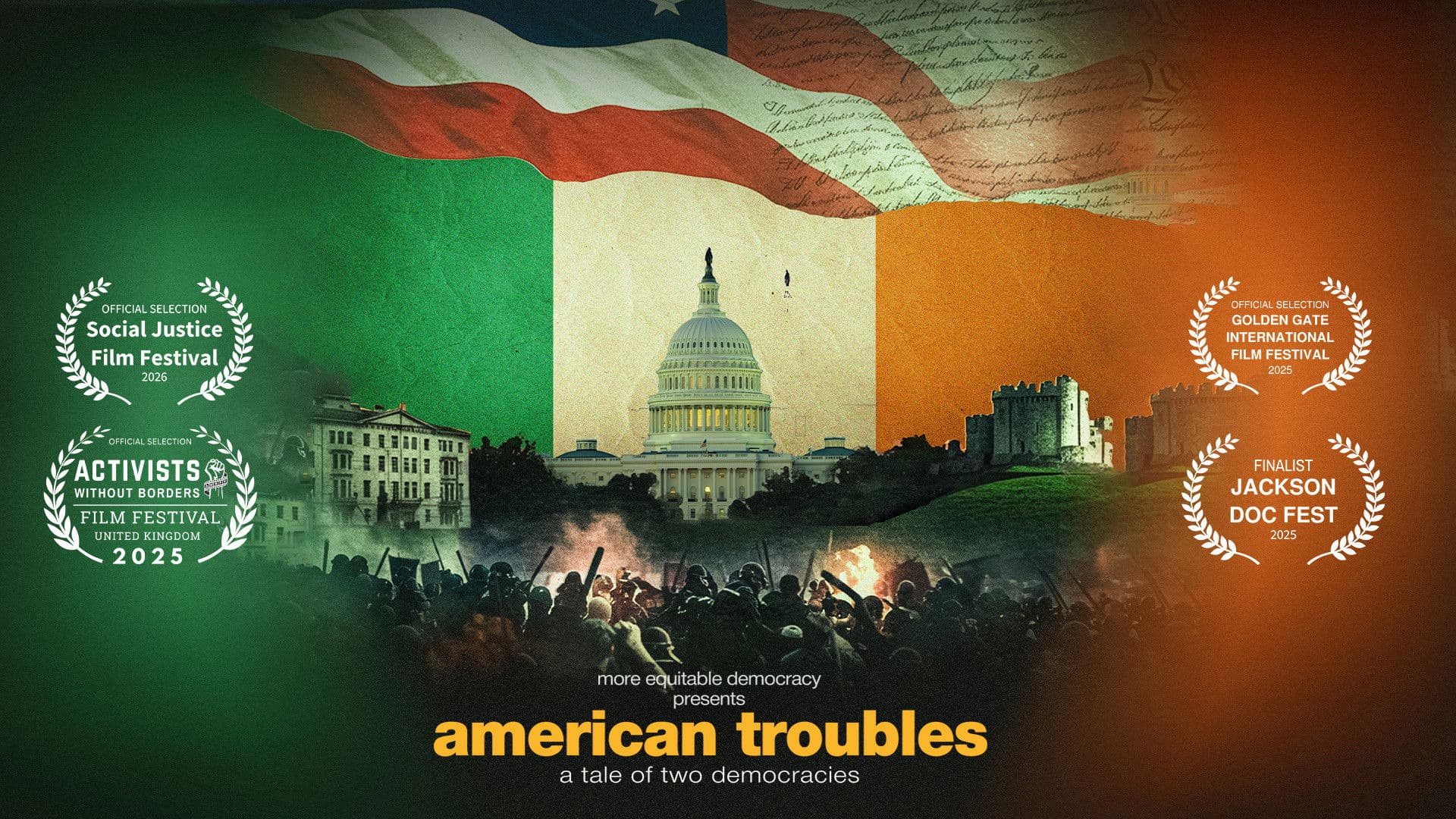 American Troubles: A Tale of Two Democracies backdrop