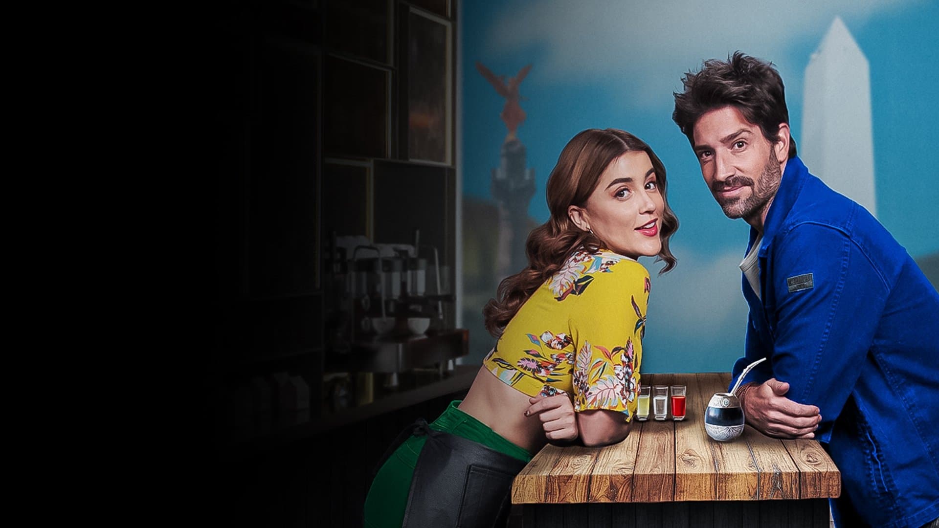 Miles and Lies backdrop