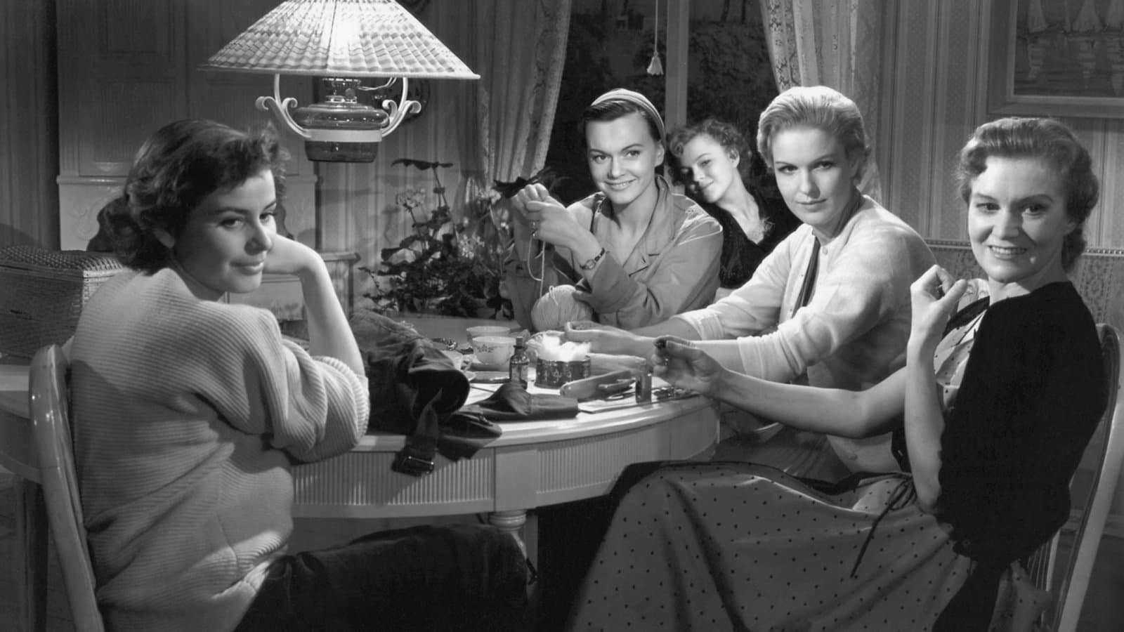 Waiting Women backdrop