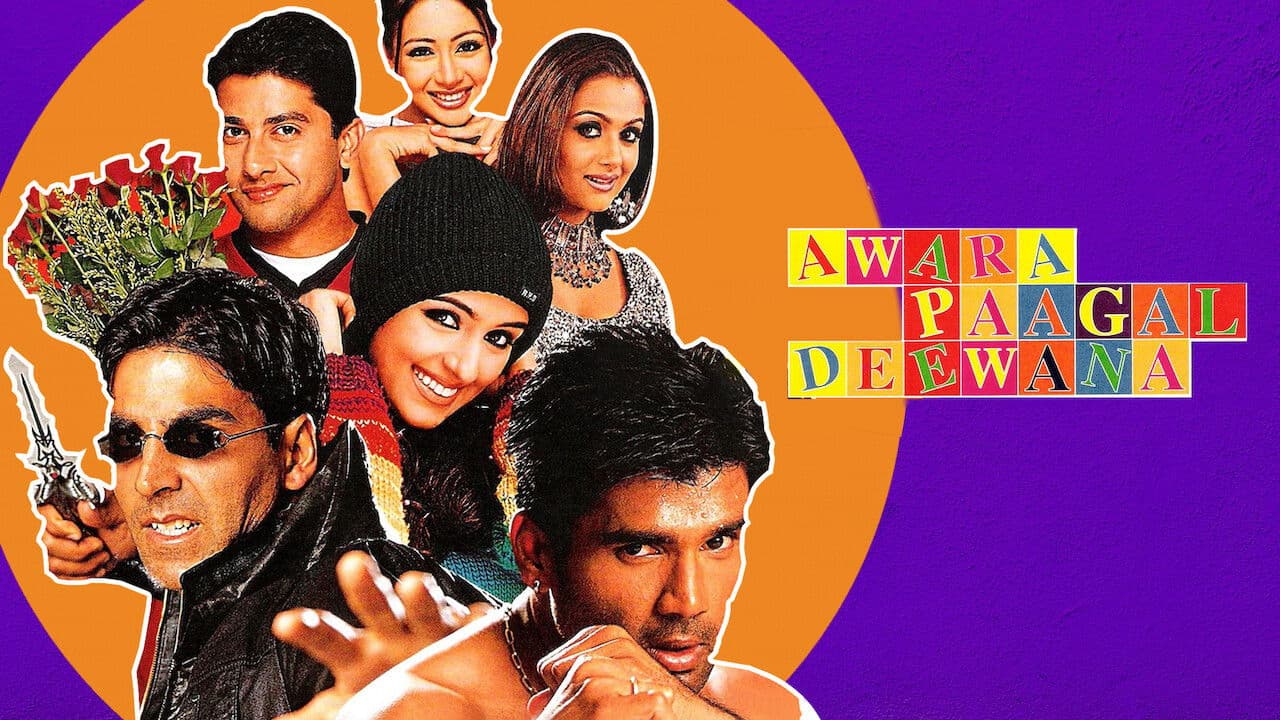 Awara Paagal Deewana backdrop