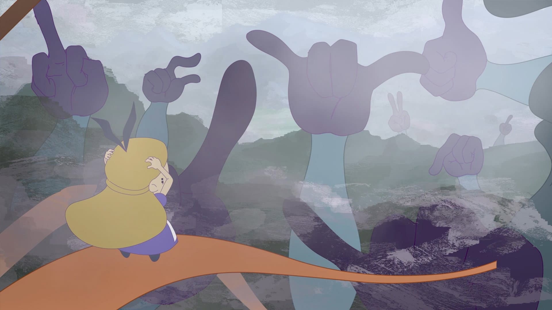 Alice in Internet backdrop