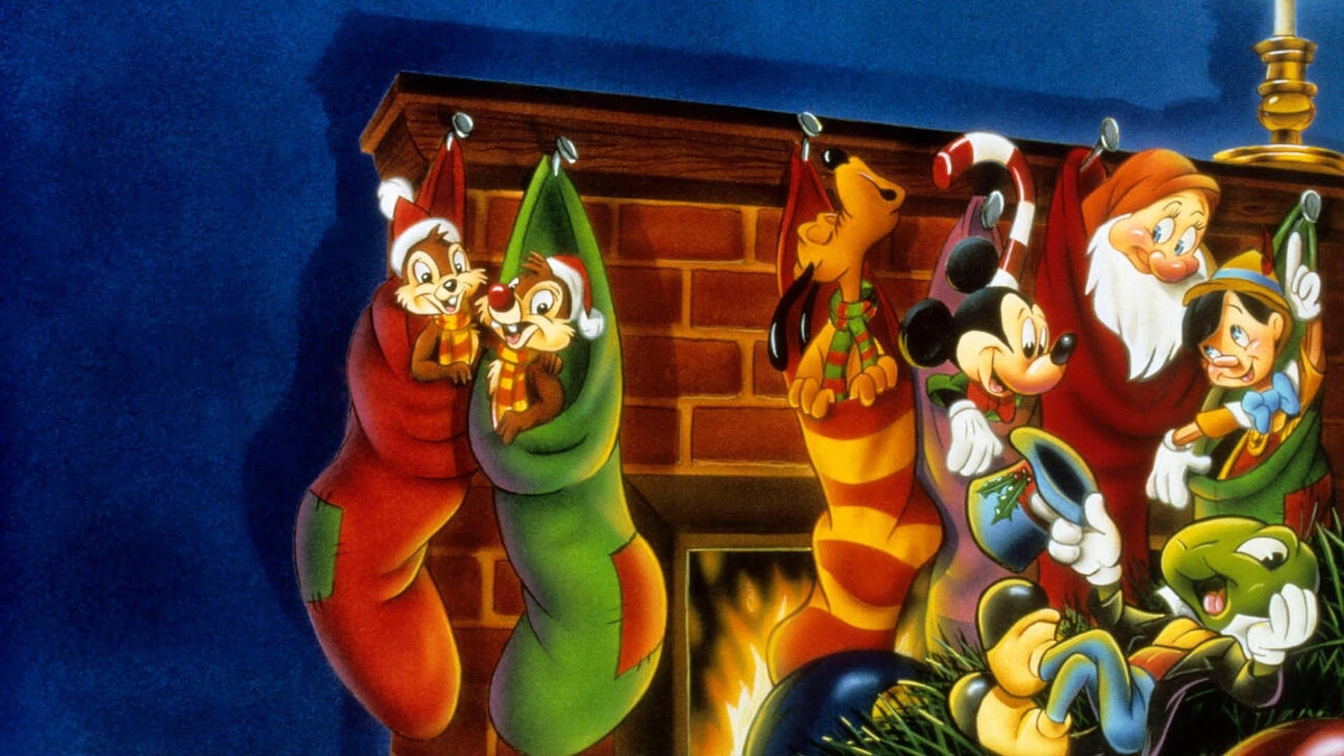 Jiminy Cricket's Christmas backdrop