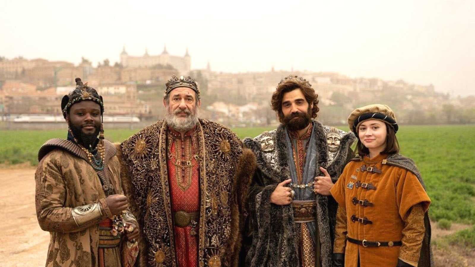 The Three Wise Men vs. Santa backdrop