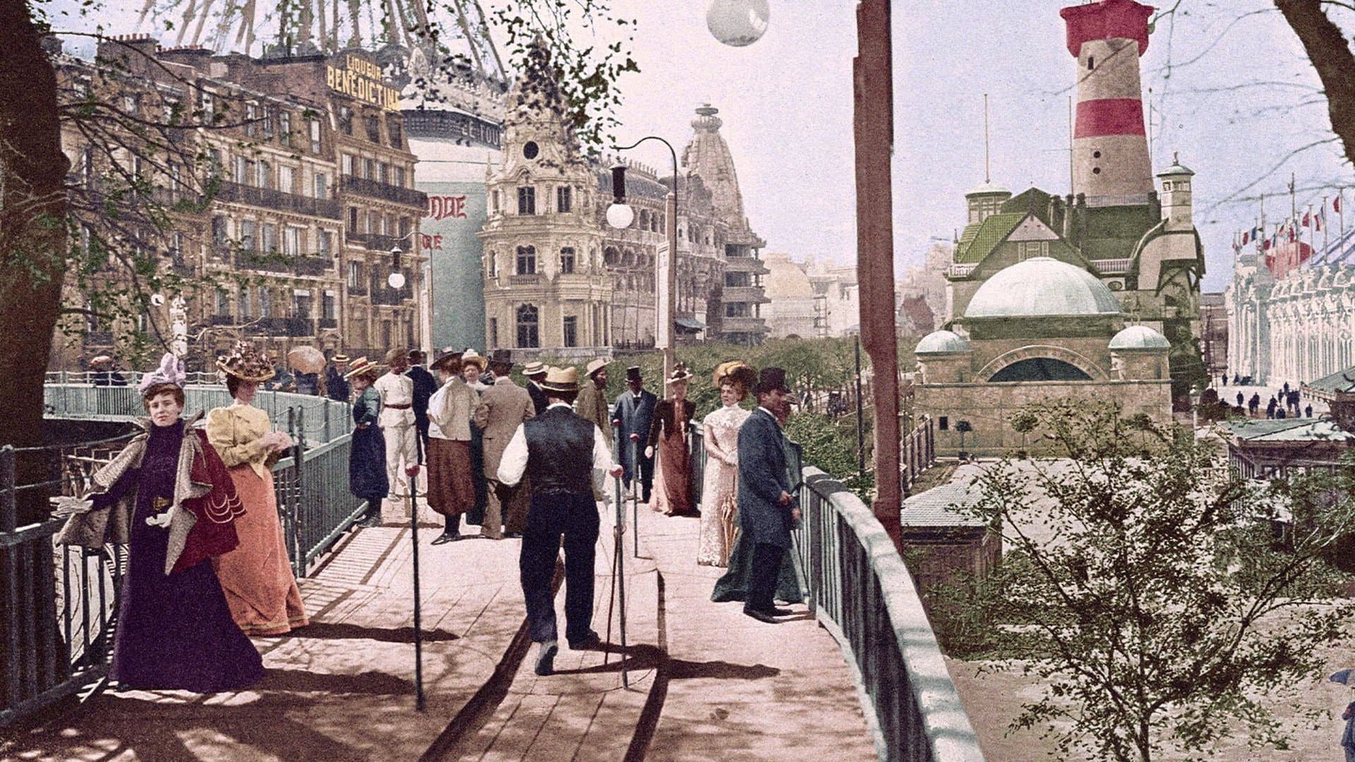 Paris 1900 backdrop