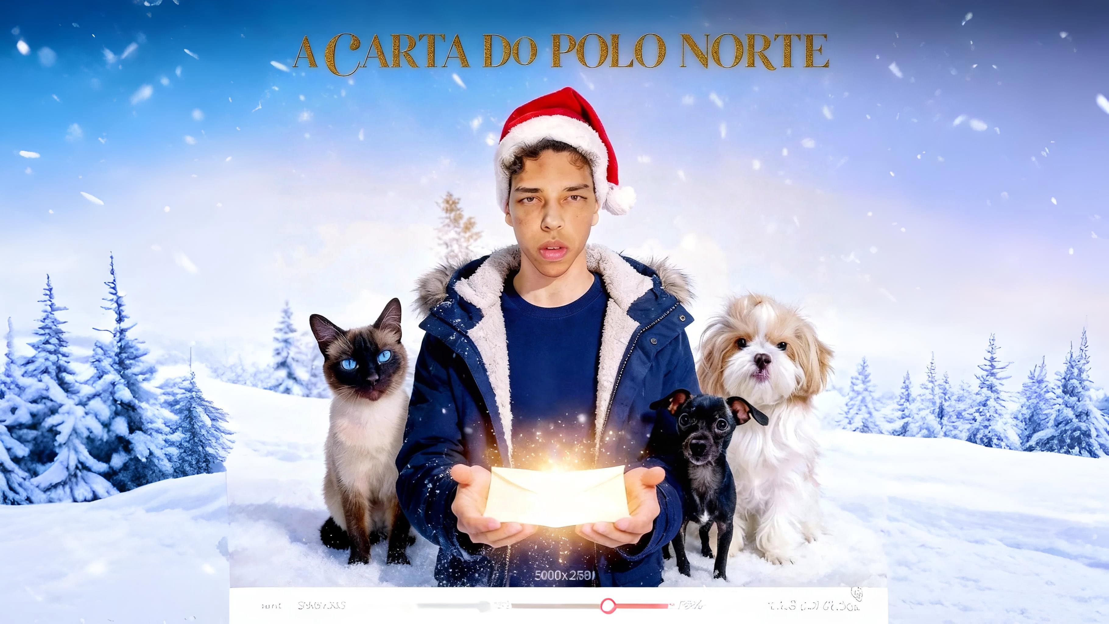 A Carta do Polo Norte backdrop