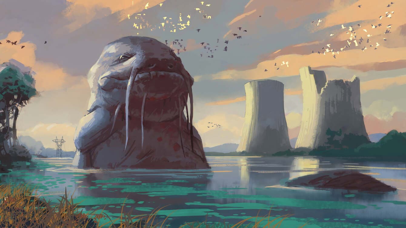 The Age of the Monster backdrop