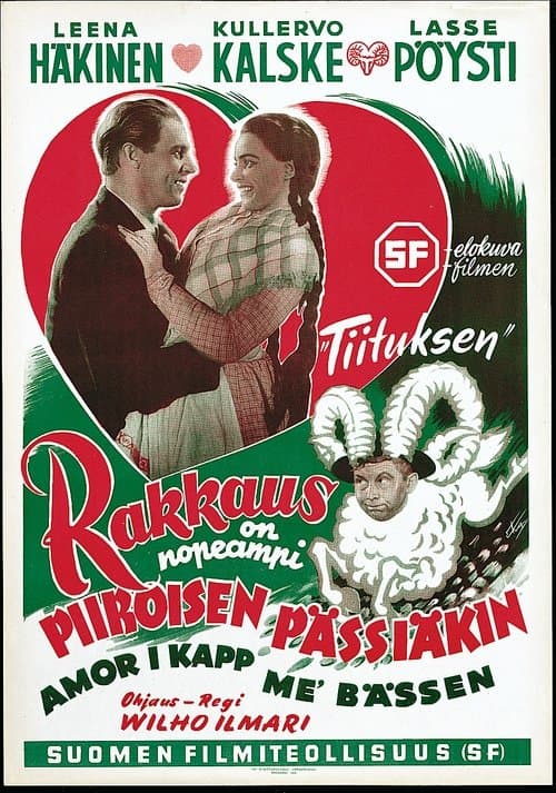 Rakkaus on nopeampi Piiroisen pässiäkin poster