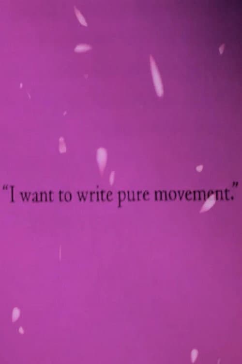 I Want to Write Pure Movement poster