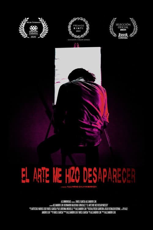 ART MADE ME DISAPPEAR poster