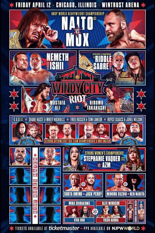NJPW Windy City Riot 2024 poster