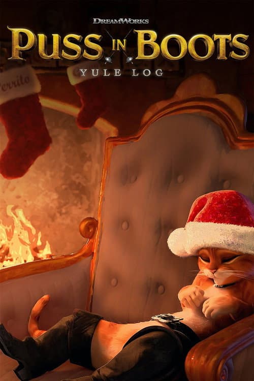 Puss in Boots' Yule Log poster