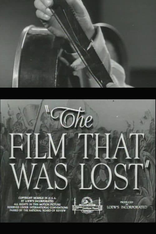 The Film That Was Lost poster