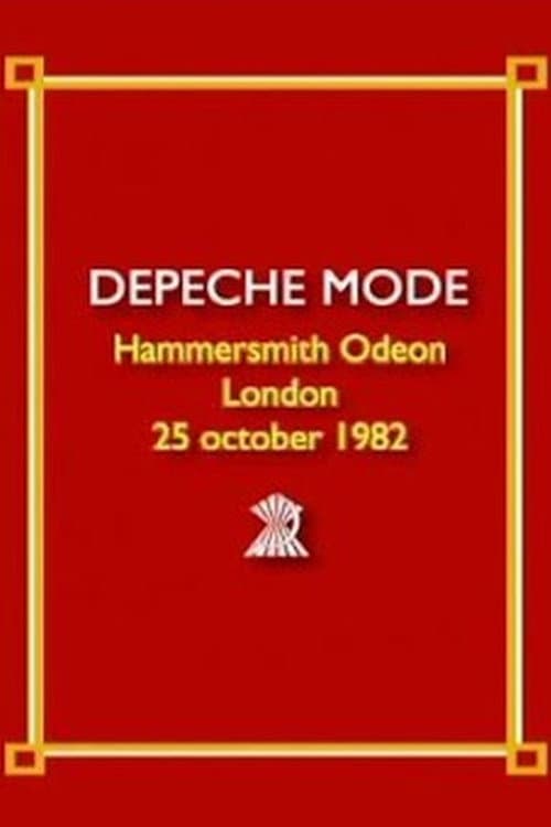 Depeche Mode - Live at Hammersmith Odeon 1982 poster