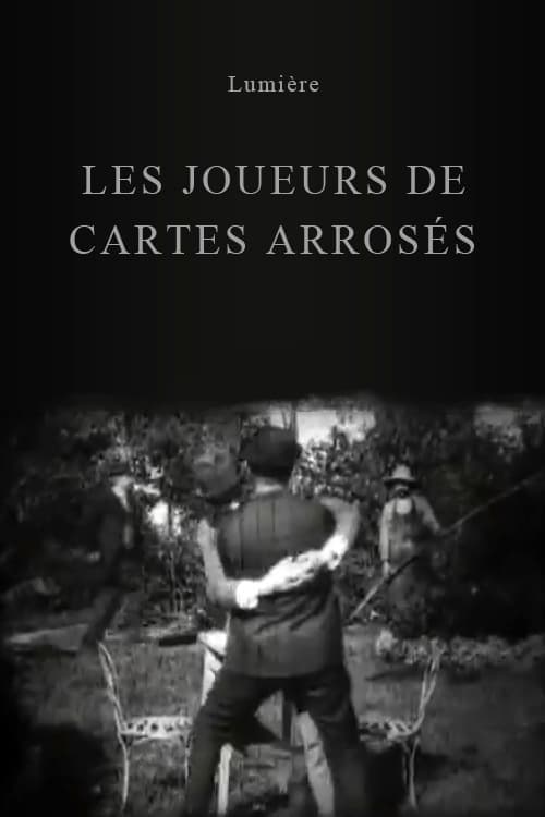 Joueurs de cartes arrosés poster