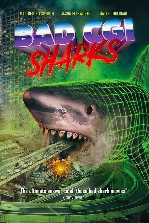 Bad CGI Sharks poster