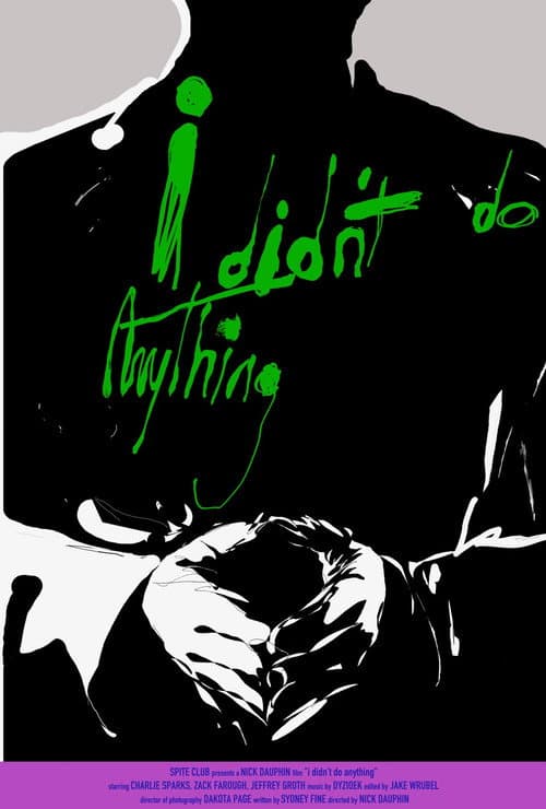i didn't do anything poster