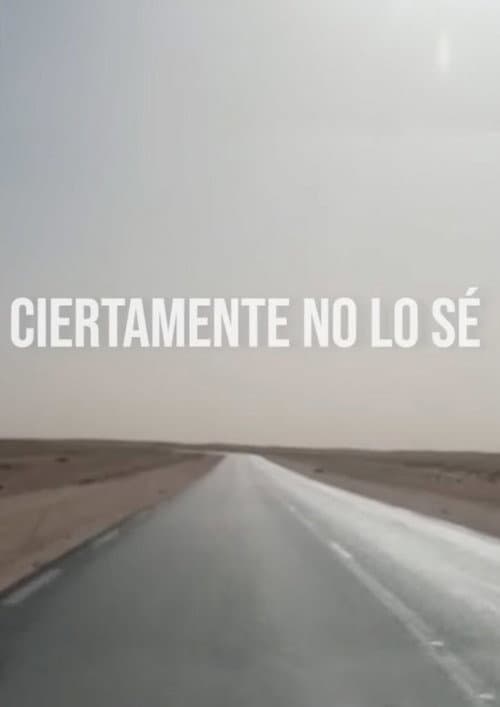 I certainly don't know poster