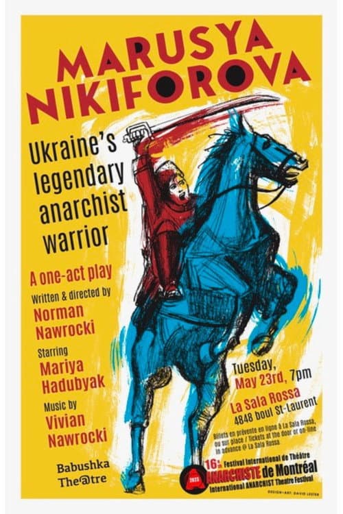 MARUSYA NIKIFOROVA: Ukraine’s legendary anarchist warrior poster