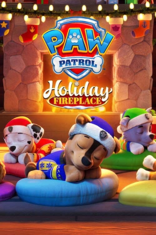 Paw Patrol - Holiday Fireplace poster