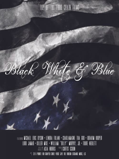 Black, White & Blue poster
