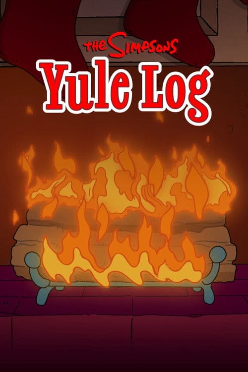 The Simpsons Yule Log poster