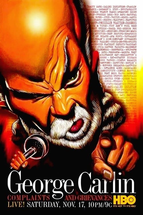George Carlin: Complaints & Grievances poster