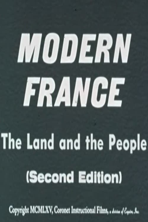 Modern France: The Land and the People (Second Edition) poster
