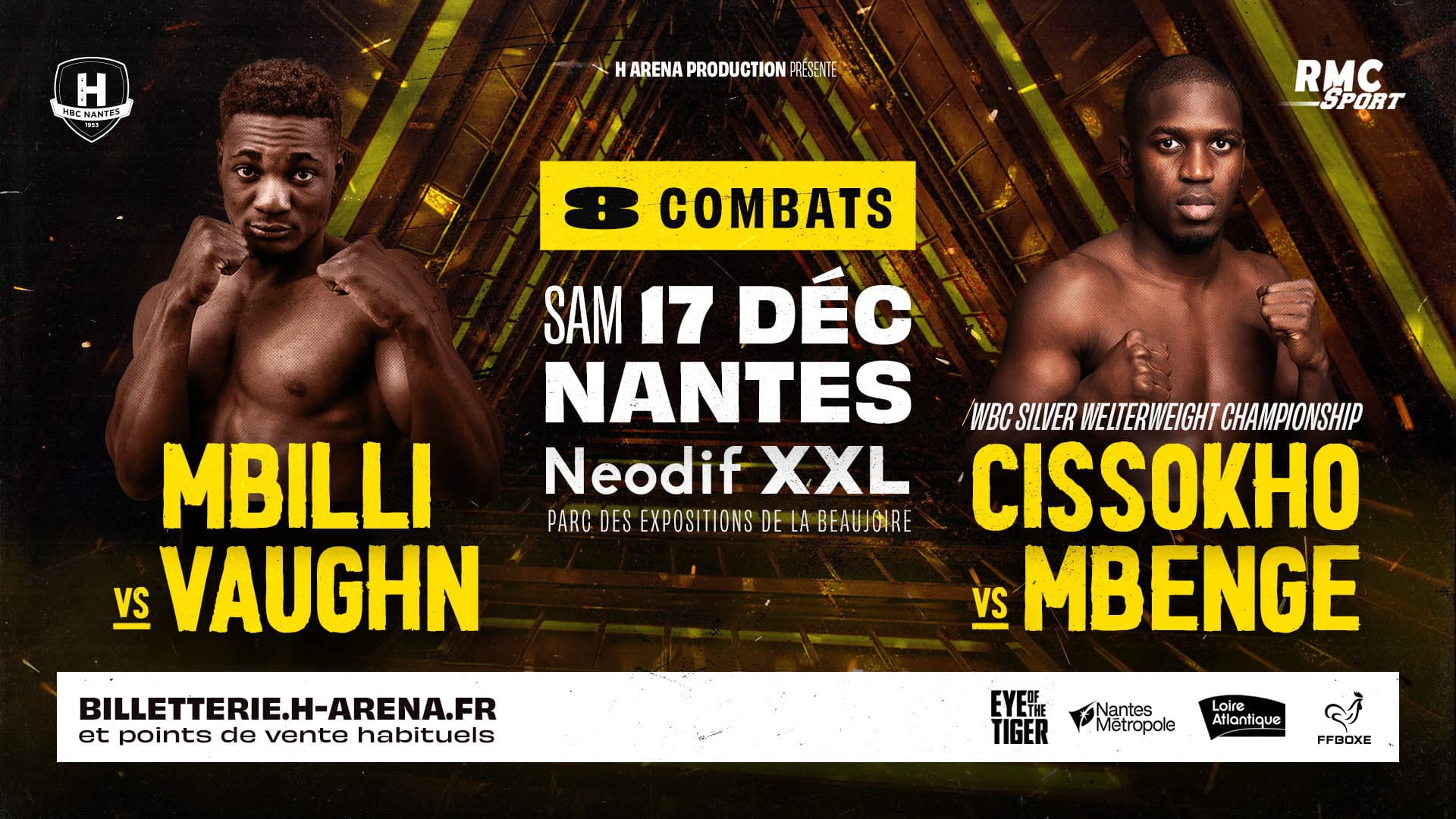 Christian Mbilli vs. Vaughn Alexander backdrop