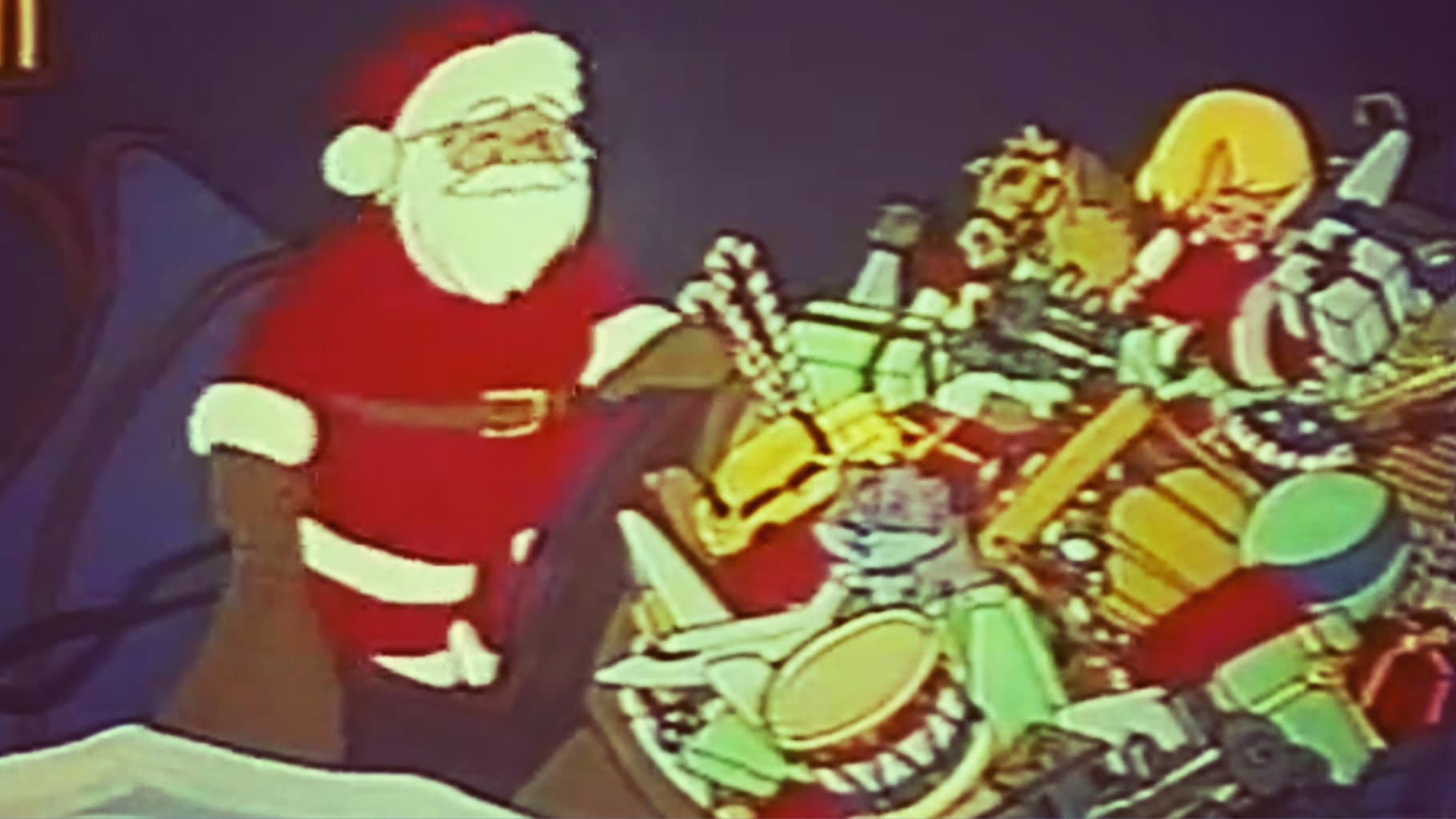 Story of the Christmas Toys backdrop
